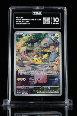 Pikachu 173/165 Sv: Scarlet & Violet 151 Holo Graded TAG 10