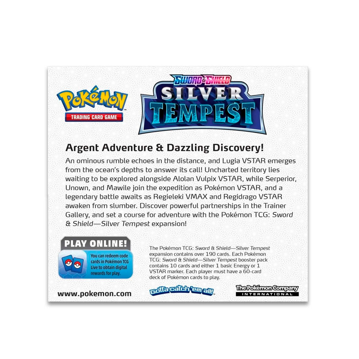 Silver Tempest Booster Box (Smushed Box Deal Packs are in Mint Cond)