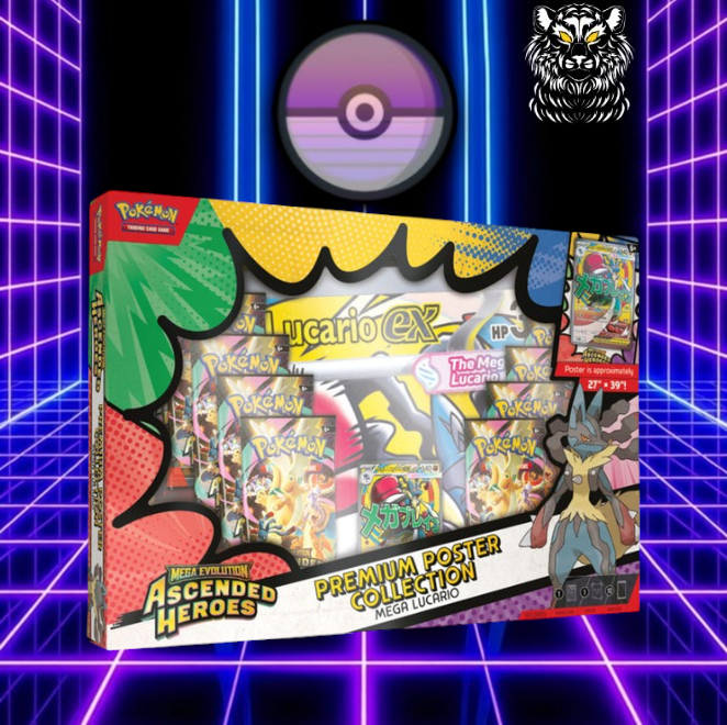 Ascended Heroes Premium Poster Collection Lucario